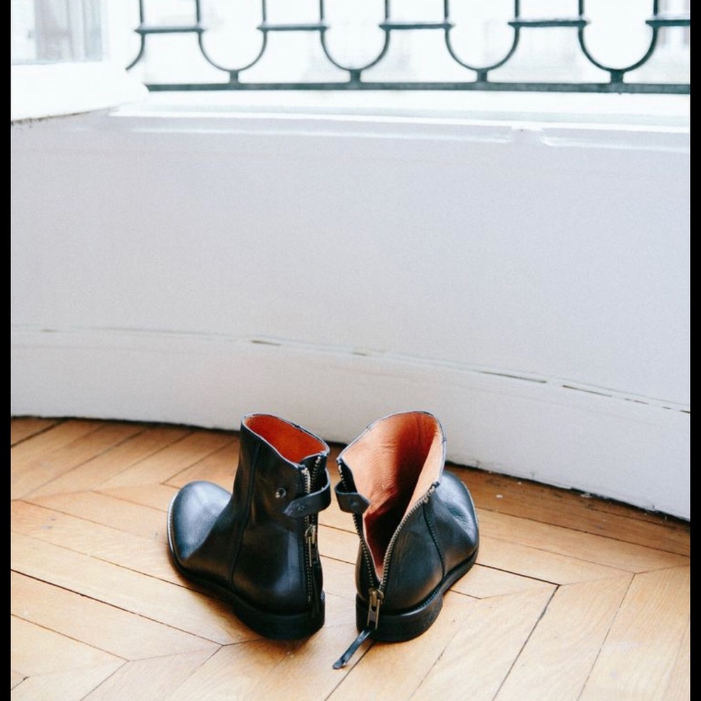MADEWELL BLACK LEATHER BOOTS